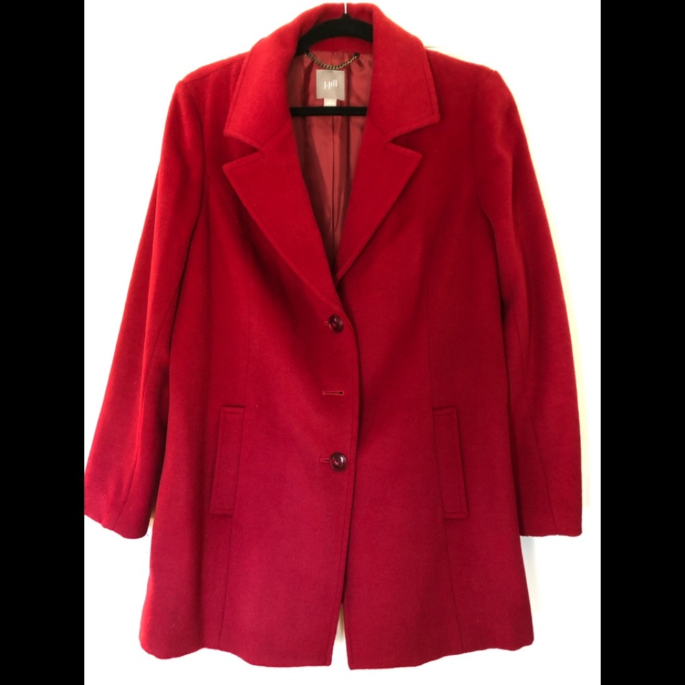 Jill wool  coat . Red. Xsmall.